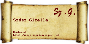 Szász Gizella névjegykártya